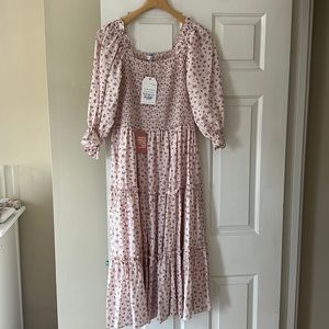 Ivy City Madeline dress in pink size Large